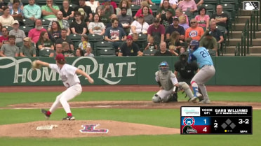 Logan Poteet homers (5) on a fly ball to right center field.