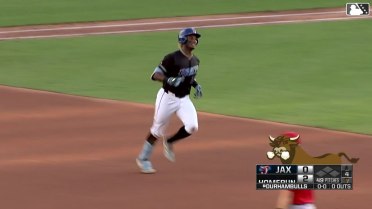 Tre' Morgan cranks his fourth homer of the season 