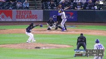 Emil Morales lines into a double play, first baseman Cesar Quintas to third baseman Brady O'Brien. Jose D. Hernandez out at 3rd.