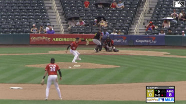 Omar Martinez homers (8) on a fly ball to left center field.