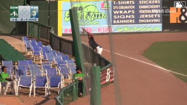 Leonel Espinoza's over the wall catch