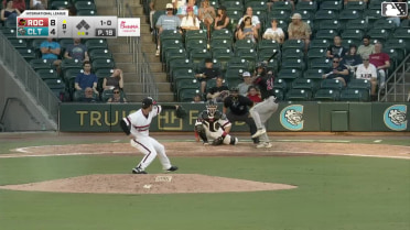 Andrew Pinckney homers (12) on a line drive to right field.