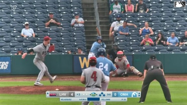 Andrew Velazquez singles on a ground ball to right fielder Bryan De La Cruz. Gavin Cross scores. Brandon Drury scores. Luca Tresh to 3rd.