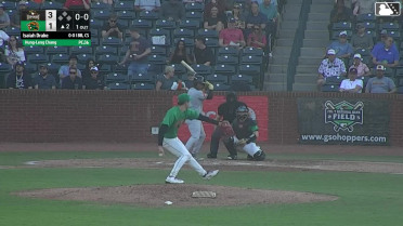 Isaiah Drake homers (4) on a fly ball to right field.