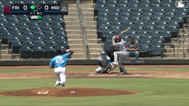 Corey Joyce singles on a soft line drive to right fielder Devin Taylor. Rafe Perich scores.