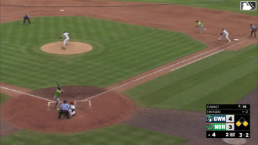 Brewer Hicklen singles on a ground ball to right fielder Jud Fabian. Cal Conley scores. Patrick Clohisy to 3rd.
