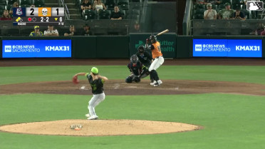 Aeverson Arteaga out on a sacrifice fly to center fielder Jarred Kelenic. Diego Velasquez scores.