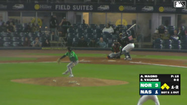 Andrew Magno In play, out(s) to Andrew Vaughn