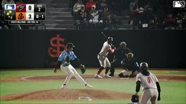 Derek Bernard singles on a ground ball to third baseman Dario Reynoso. Cameron Nelson scores. Roldy Brito to 3rd.