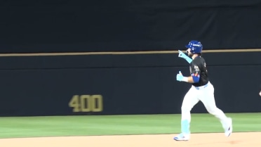 Blake Mitchell's first homer of the season