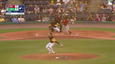 Connor Staine's nice scoop and throw
