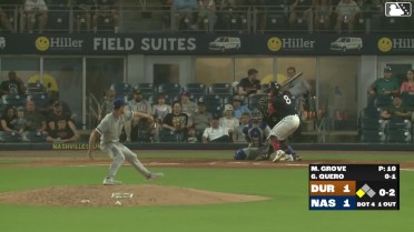Jeferson Quero lines into a double play, second baseman Logan Davidson to third baseman Oliver Dunn. Akil Baddoo out at 3rd.