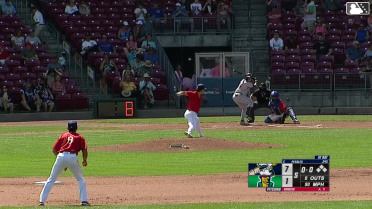 Cannon Peebles homers (4) on a fly ball to right center field.