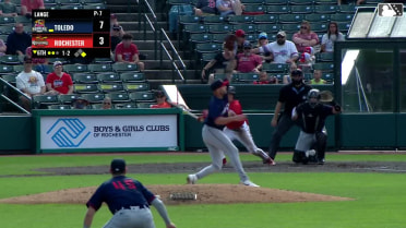 Alex Lange catches the line drive