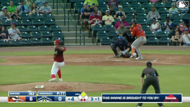Edwin Amparo homers (5) on a fly ball to left center field. Stiven Martinez scores.