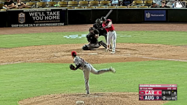 Cody Miller's first pro home run