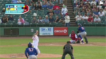 Daiverson Gutierrez singles on a line drive to left fielder Wuilfredo Antunez. Jamari Baylor scores.