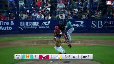 Dom Keegan homers (5) on a fly ball to right center field. Wehiwa Aloy scores.