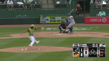 Trevor Werner homers (2) on a fly ball to right field.