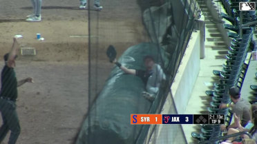 Troy Johnston's diving grab