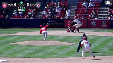 Jacob Hinderleider singles on a sharp line drive to right fielder Brennan Orf. Alan Espinal scores.
