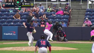 Matt Rudick singles on a sharp line drive to right fielder Will Turner. Jose Ramos scores. Matt Rudick to 2nd.