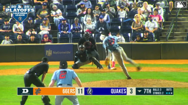 Emil Morales clobbers two-run homer