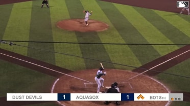 Josh Caron walks. Jonny Farmelo scores. Luke Stevenson to 3rd. Felnin Celesten to 2nd.