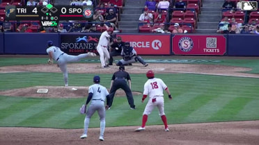 Tommy Hopfe singles on a line drive to center fielder David Mershon. Jack O'Dowd scores.