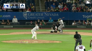 Christian Moore walks. Jeimer Candelario scores. Kyren Paris to 3rd. Zach Humphreys to 2nd.