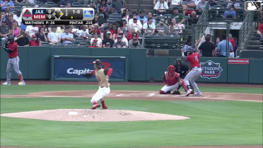 Andrew Pintar homers (3) on a line drive to left field. Jacob Berry scores.