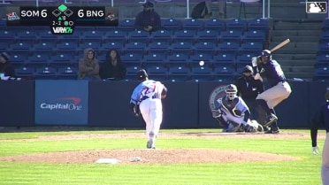 DJ Gladney lines into a double play, shortstop Marco Vargas to second baseman Wyatt Young. Tyler Hardman out at 2nd.