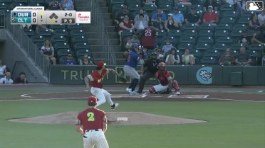 Logan Driscoll homers (3) on a fly ball to left field.