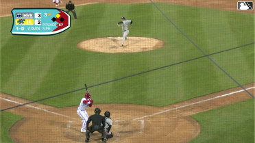 Devin Saltiban flies into a double play, right fielder Wilson Rodriguez to second baseman Kaeden Kent to shortstop Core Jackson. John Spikerman out at 2nd.