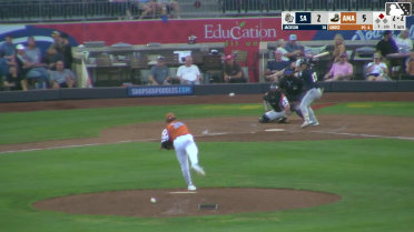 Ryan Jackson singles on a ground ball to left fielder Junior Franco. Jake Cunningham scores.