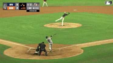 Peter Van Loon records his seventh strikeout