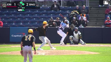 Marco Vargas singles on a ground ball to right fielder Justice Bigbie. Vincent Perozo scores. Wyatt Young to 3rd.