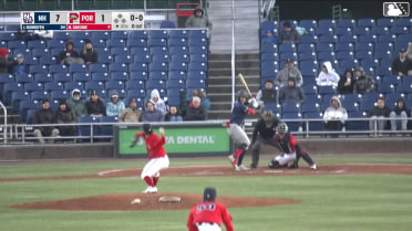 Jace Bohrofen homers (1) on a fly ball to right field.