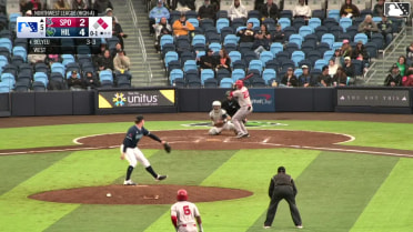 Kevin Fitzer grounds into a double play, shortstop Adrian Rodriguez to second baseman Wallace Clark to first baseman Brady Counsell. Max Belyeu out at 2nd. Kevin Fitzer out at 1st.