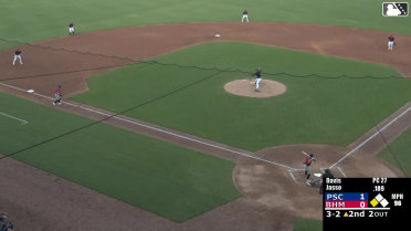Dylan Jasso singles on a sharp line drive to left fielder Drake Logan. Juan Matheus scores.