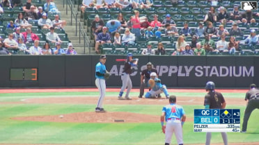 Luke Pelzer singles on a ground ball to left fielder Brandon Compton. Ramon Ramirez scores.