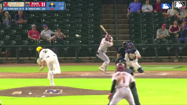 Dylan Dreiling singles on a line drive to center fielder Luke Pelzer. Sebastian Walcott scores.