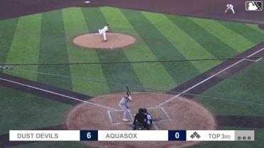 Juan Flores' solo home run