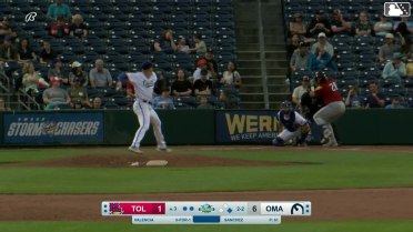 Eduardo Valencia homers (7) on a fly ball to left center field. Max Clark scores.