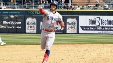Kyler Fedko collects a three-homer game