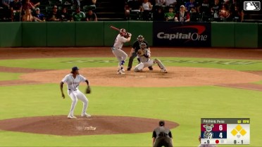 Orlando Martinez singles on a sharp ground ball to left fielder Albert Fabian, deflected by third baseman Luis Verdugo. Dylan Dreiling scores. Rafe Perich to 3rd. Arturo Disla to 2nd.