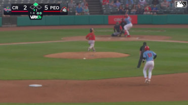 Sammy Hernandez doubles (4) on a sharp line drive to left fielder Jay Thomason. Anyelo Encarnación scores.