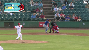 Ronald Hernandez homers (5) on a line drive to center field.
