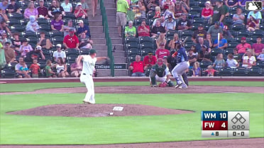 Cristian Santana homers (8) on a fly ball to left center field.