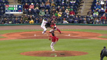 Bryant Betancourt singles on a line drive to center fielder Miguel Bleis. Andy Perez scores.